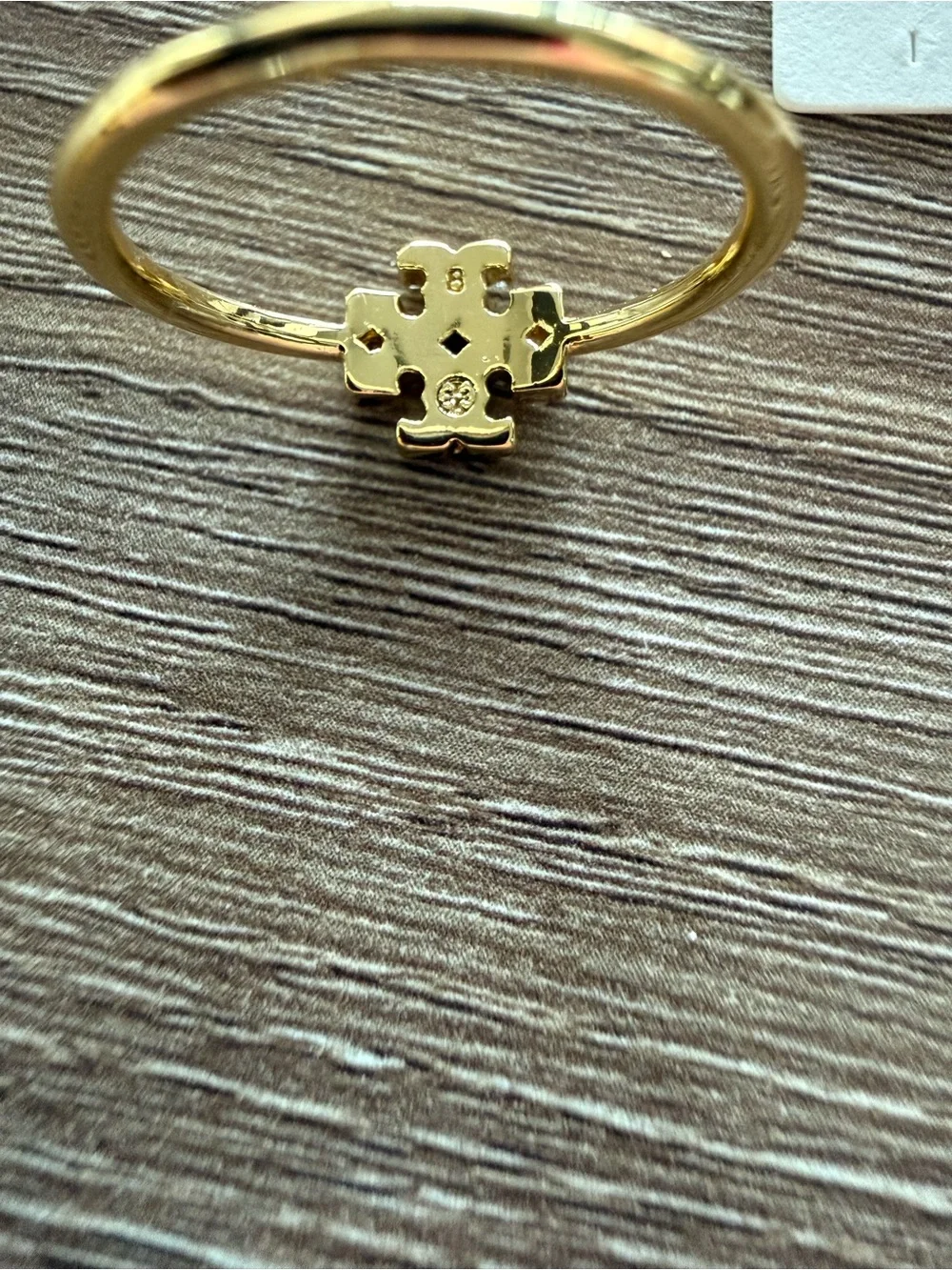 TORY BURCH Britten Logo Pavé Ring